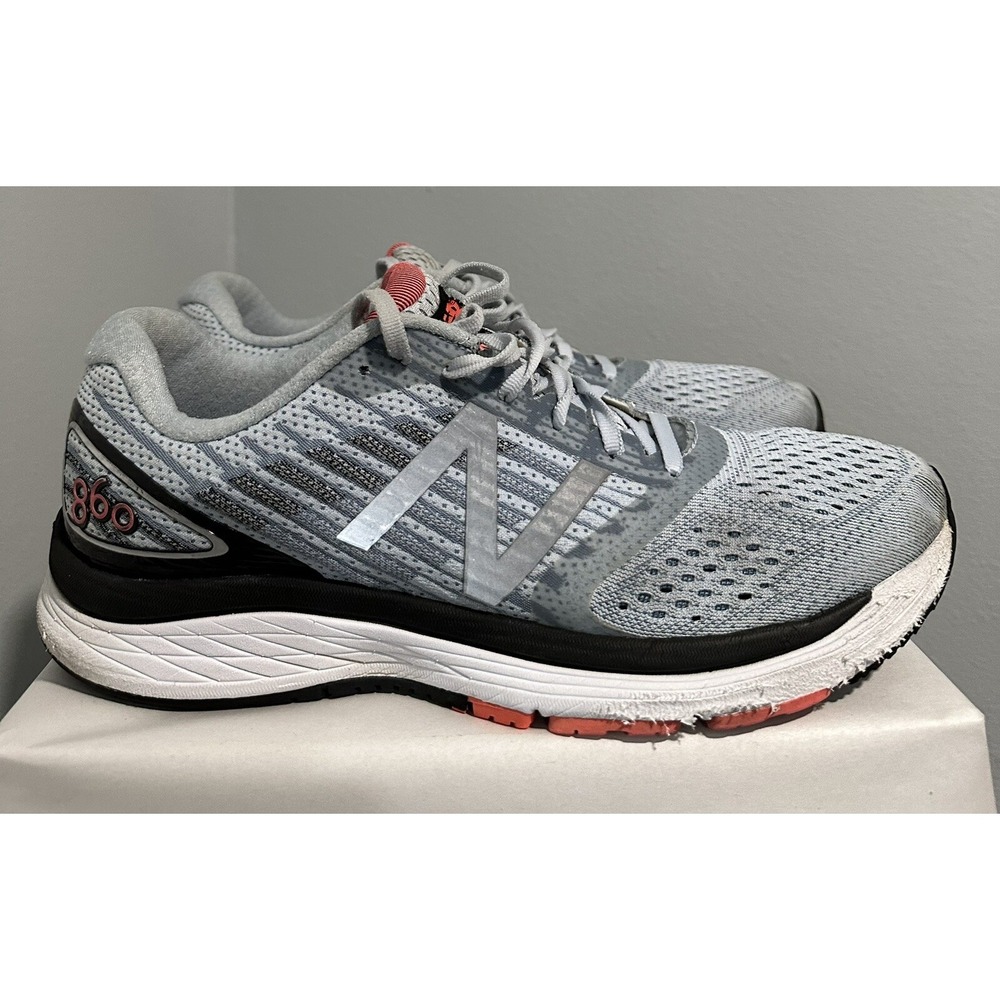 New Balance 860 V9 Women's Sz 12 Ice Blue / Pink Running Shoes W860BP9 No Insole